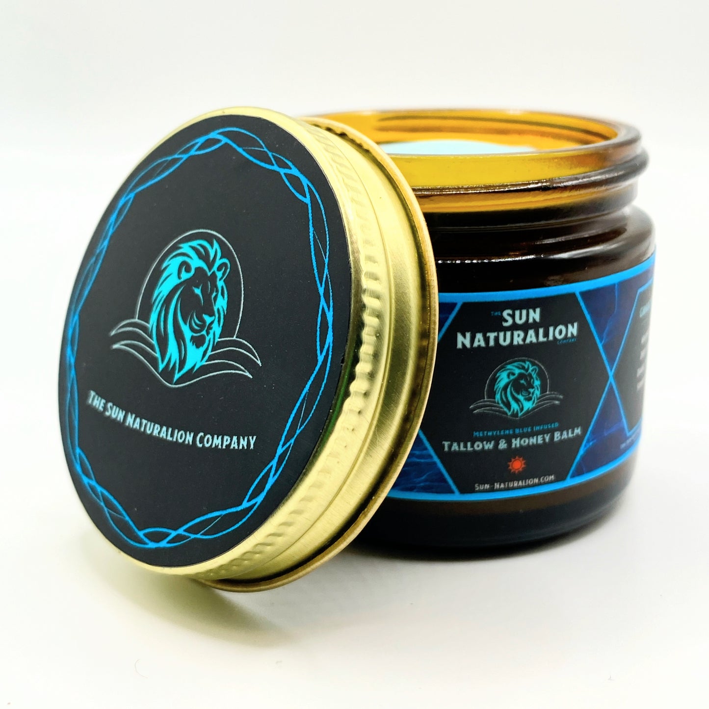 Tallow & Honey Balm + Methylene Blue - Lavender Scent (2 oz Jar)