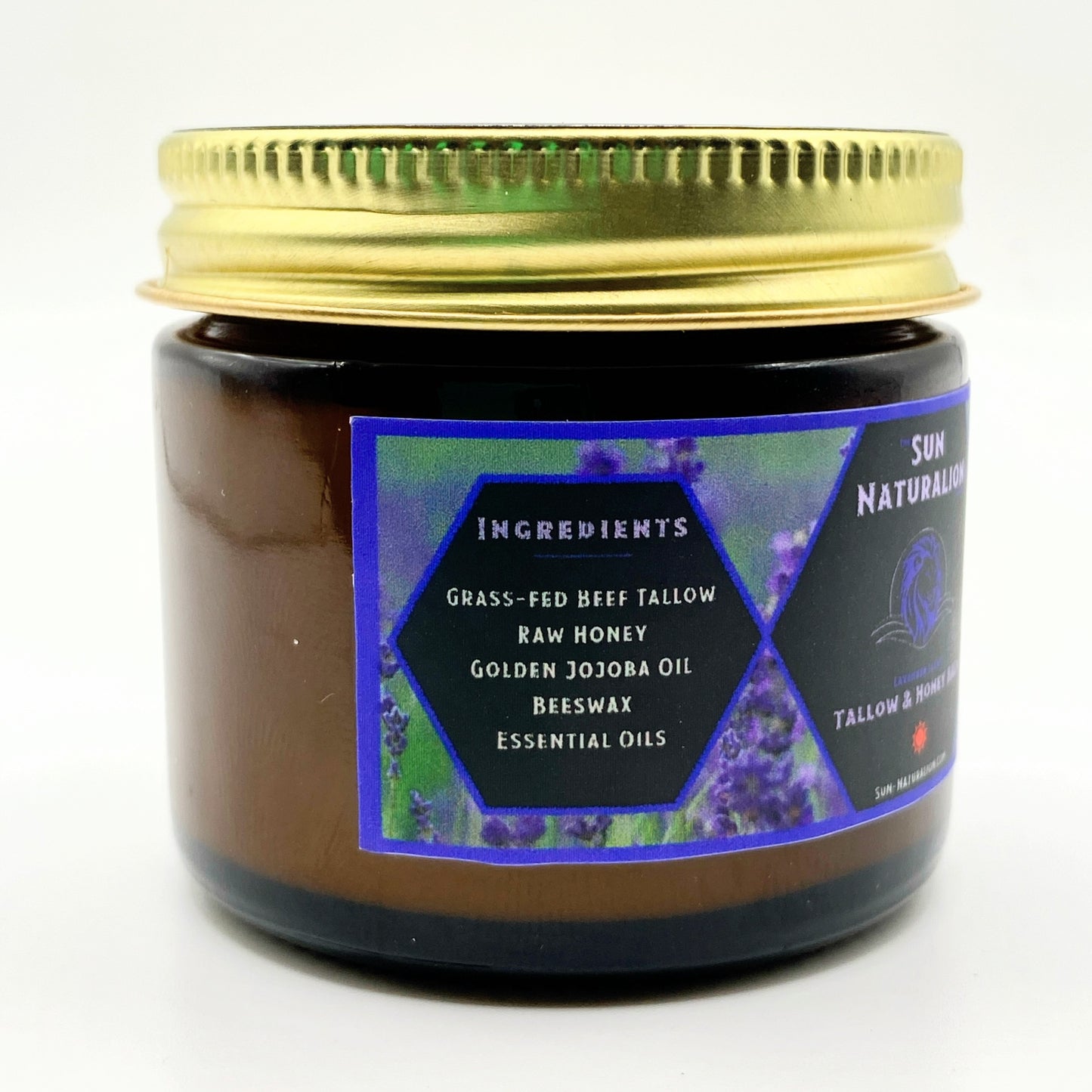Tallow & Honey Balm - Lavender Scent (2 oz Jar)